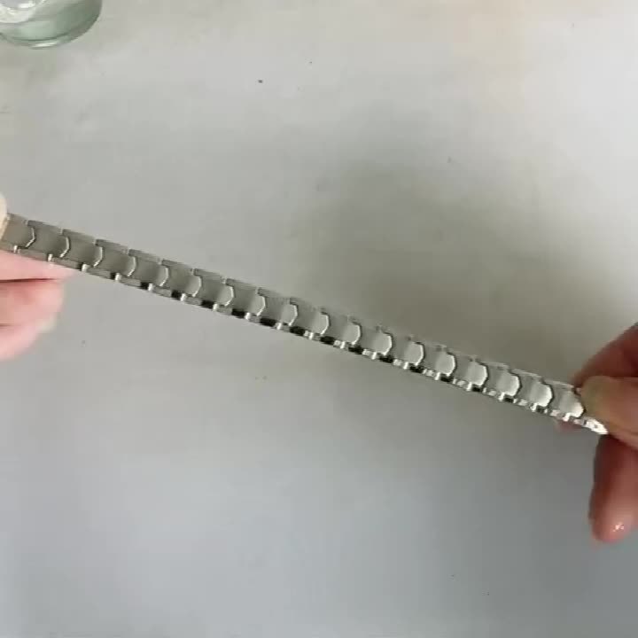 Titanium Stainless Steel Couple's Bracelet Interlocking Link
